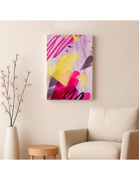 Cuadro Abstracto Paz 35x50cm Lienzografía Diseño 0468