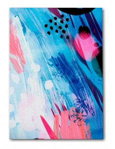 Cuadro Abstracto Paz 35x50cm Lienzografía Diseño 0469