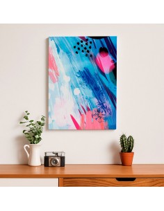 Cuadro Abstracto Paz 35x50cm Lienzografía Diseño 0469 2