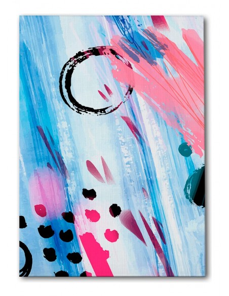 Cuadro Abstracto Paz 35x50cm Lienzografía Diseño 0470