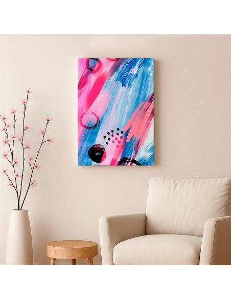 Cuadro Abstracto Paz 35x50cm Lienzografía Diseño 0471