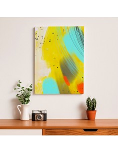 Cuadro Abstracto Paz 35x50cm Lienzografía Diseño 0473 2