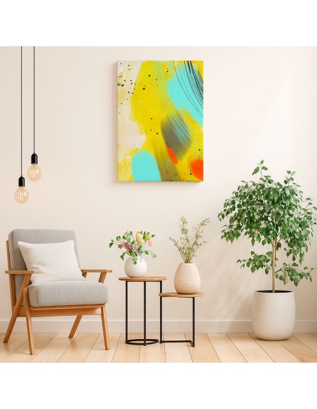 Cuadro Abstracto Paz 35x50cm Lienzografía Diseño 0473