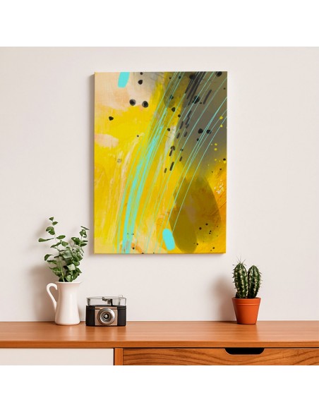 Cuadro Abstracto Paz 35x50cm Lienzografía Diseño 0474