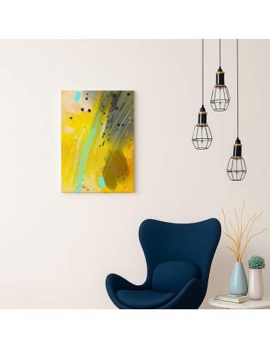 Cuadro Abstracto Paz 35x50cm Lienzografía Diseño 0474