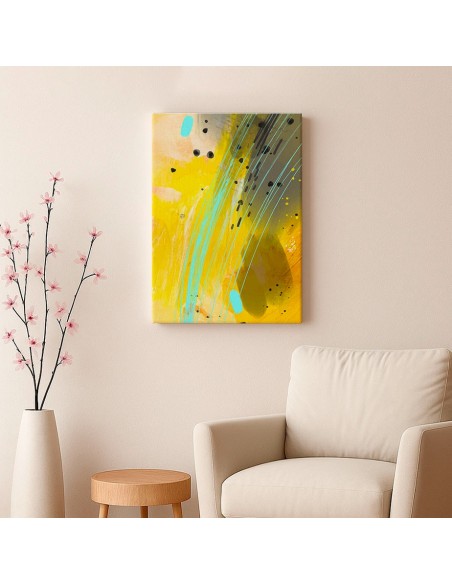 Cuadro Abstracto Paz 35x50cm Lienzografía Diseño 0474