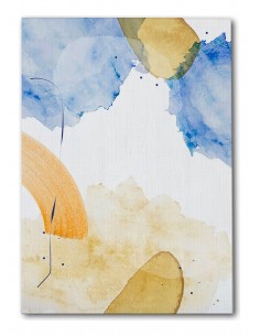 Cuadro Abstracto Paz 35x50cm Lienzografía Diseño 0477