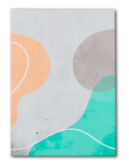 Cuadro Abstracto Paz 35x50cm Lienzografía Diseño 0481