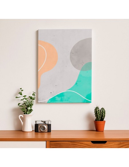 Cuadro Abstracto Paz 35x50cm Lienzografía Diseño 0481