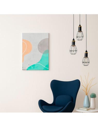 Cuadro Abstracto Paz 35x50cm Lienzografía Diseño 0481