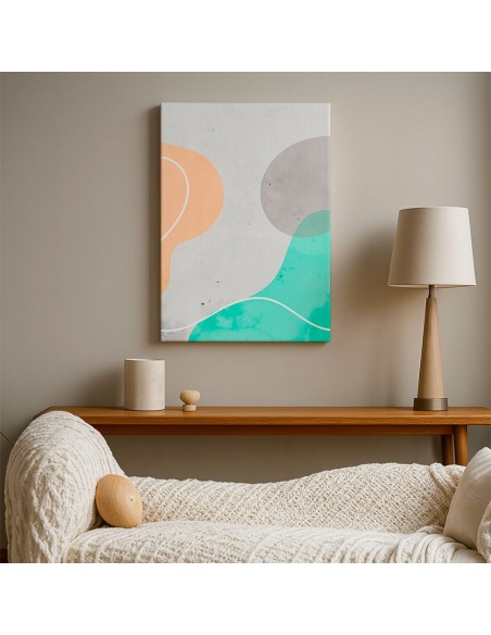 Cuadro Abstracto Paz 35x50cm Lienzografía Diseño 0481