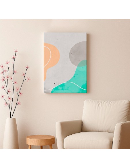 Cuadro Abstracto Paz 35x50cm Lienzografía Diseño 0481