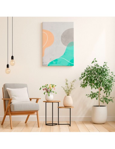 Cuadro Abstracto Paz 35x50cm Lienzografía Diseño 0481