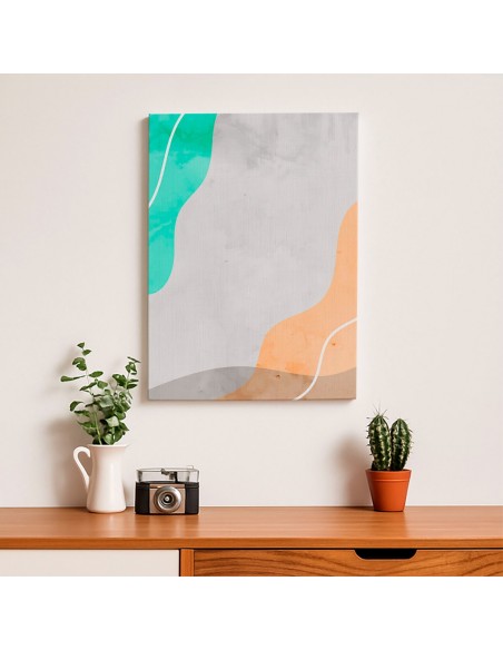 Cuadro Abstracto Paz 35x50cm Lienzografía Diseño 0482