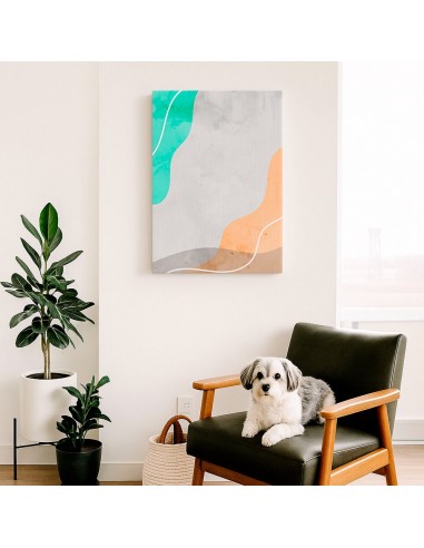 Cuadro Abstracto Paz 35x50cm Lienzografía Diseño 0482