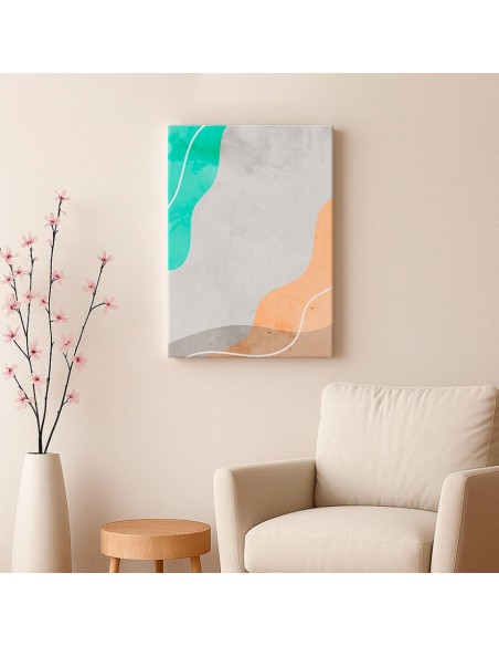 Cuadro Abstracto Paz 35x50cm Lienzografía Diseño 0482