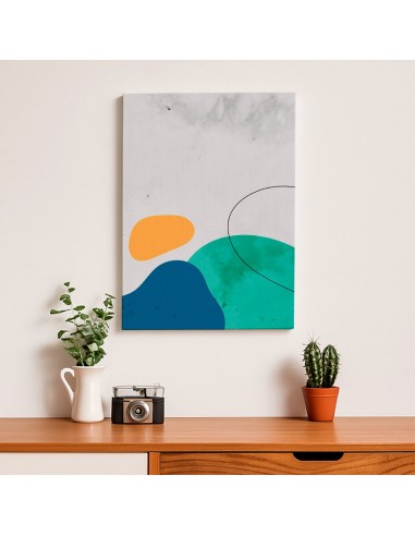 Cuadro Abstracto Paz 35x50cm Lienzografía Diseño 0484