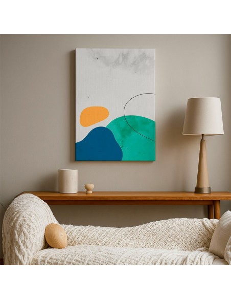 Cuadro Abstracto Paz 35x50cm Lienzografía Diseño 0484