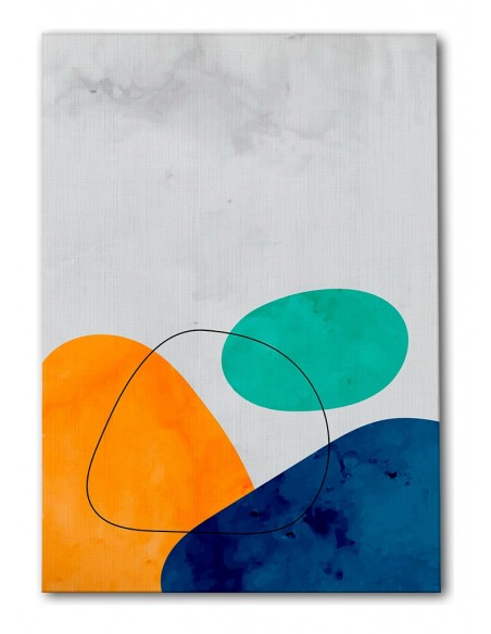 Cuadro Abstracto Paz 35x50cm Lienzografía Diseño 0485