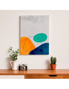 Cuadro Abstracto Paz 35x50cm Lienzografía Diseño 0485 2