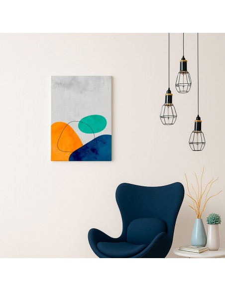 Cuadro Abstracto Paz 35x50cm Lienzografía Diseño 0485