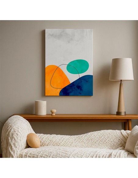 Cuadro Abstracto Paz 35x50cm Lienzografía Diseño 0485