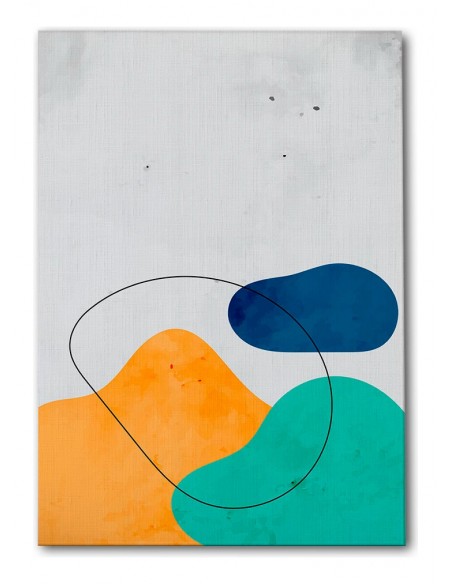 Cuadro Abstracto Paz 35x50cm Lienzografía Diseño 0486