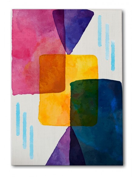 Cuadro Abstracto Paz 35x50cm Lienzografía Diseño 0487