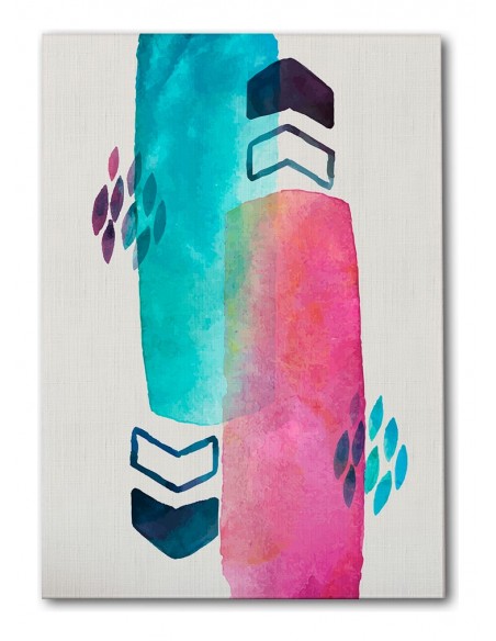 Cuadro Abstracto Paz 35x50cm Lienzografía Diseño 0488