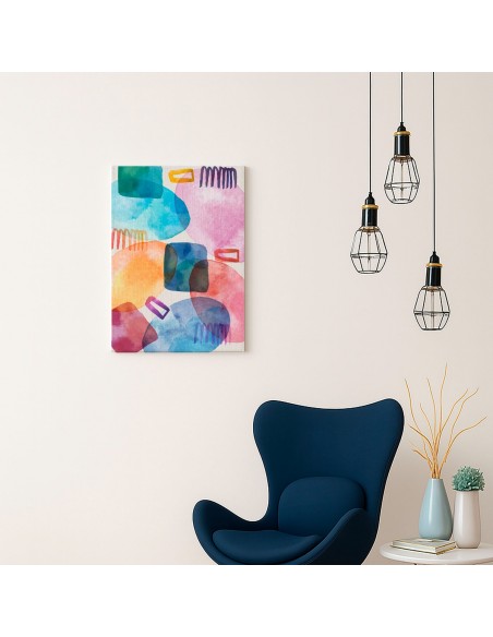 Cuadro Abstracto Paz 35x50cm Lienzografía Diseño 0489