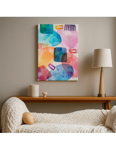 Cuadro Abstracto Paz 35x50cm Lienzografía Diseño 0489
