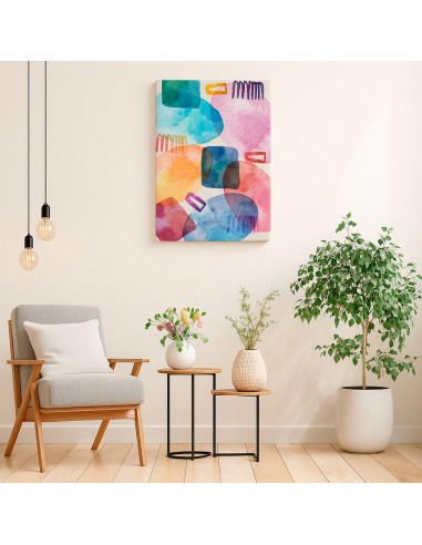 Cuadro Abstracto Paz 35x50cm Lienzografía Diseño 0489