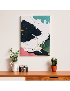 Cuadro Abstracto Paz 35x50cm Lienzografía Diseño 0490 2