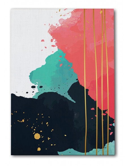 Cuadro Abstracto Paz 35x50cm Lienzografía Diseño 0492