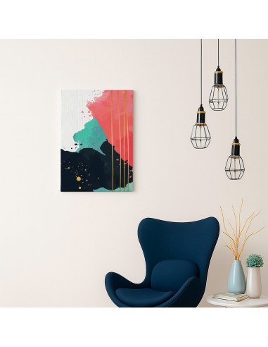 Cuadro Abstracto Paz 35x50cm Lienzografía Diseño 0492