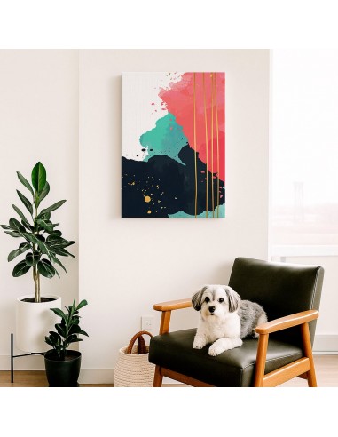 Cuadro Abstracto Paz 35x50cm Lienzografía Diseño 0492