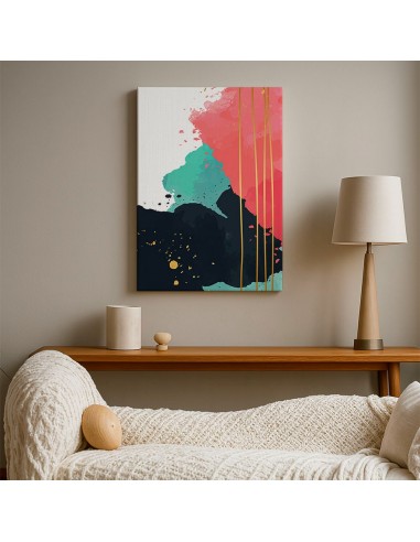 Cuadro Abstracto Paz 35x50cm Lienzografía Diseño 0492