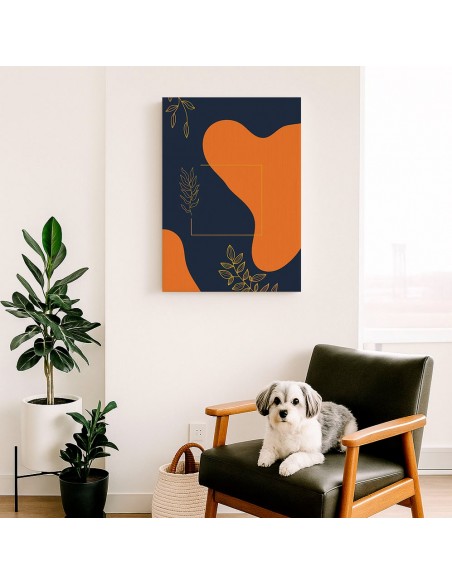 Cuadro Abstracto Paz 35x50cm Lienzografía Diseño 0493