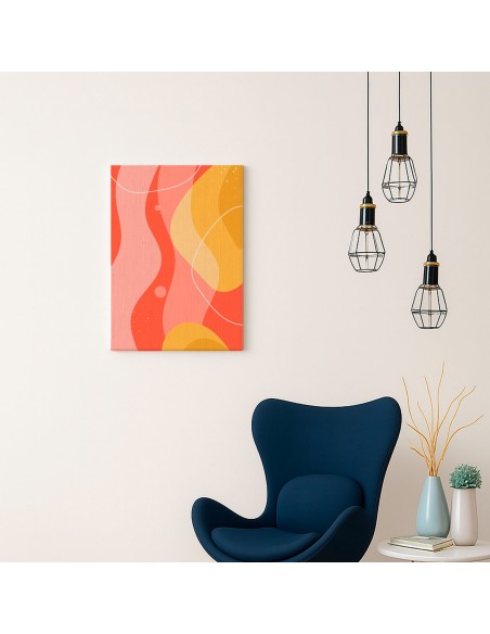 Cuadro Abstracto 35x50cm Canvas  Arte Decorativo Diseño 0001