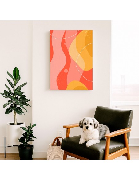 Cuadro Abstracto 35x50cm Canvas  Arte Decorativo Diseño 0001