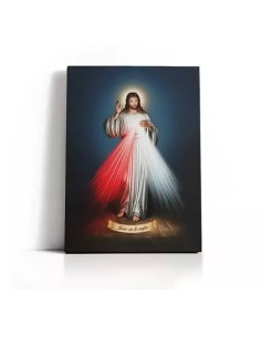 Cuadro Jesús De La Divina Misericordia 50x70cm Lienzo Canvas