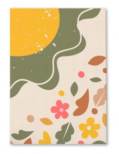 Cuadro Abstracto 35x50cm Canvas  Arte Decorativo Diseño 0006