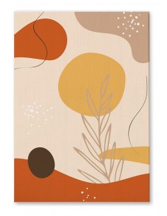 Cuadro Abstracto 35x50cm Canvas  Arte Decorativo Diseño 0007