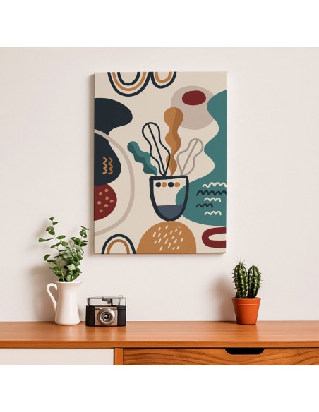 Cuadro Abstracto 35x50cm Canvas  Arte Decorativo Diseño 0010