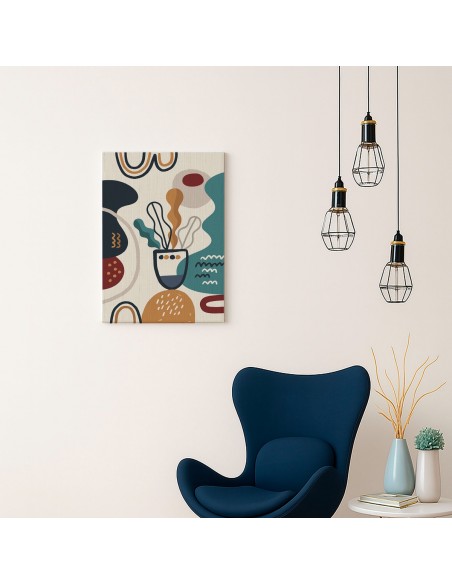 Cuadro Abstracto 35x50cm Canvas  Arte Decorativo Diseño 0010