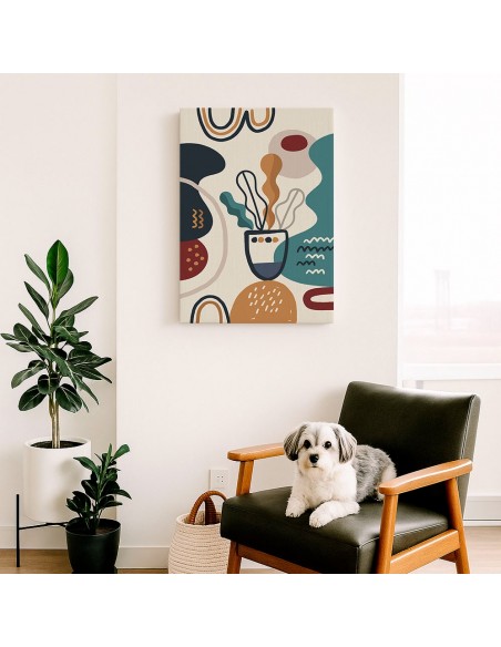 Cuadro Abstracto 35x50cm Canvas  Arte Decorativo Diseño 0010