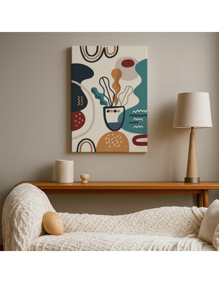 Cuadro Abstracto 35x50cm Canvas  Arte Decorativo Diseño 0010