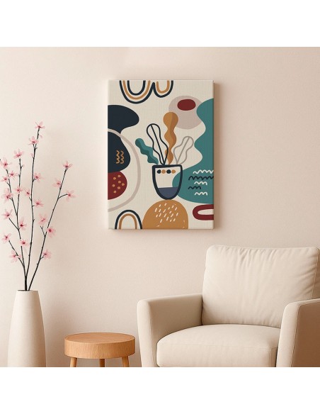 Cuadro Abstracto 35x50cm Canvas  Arte Decorativo Diseño 0010