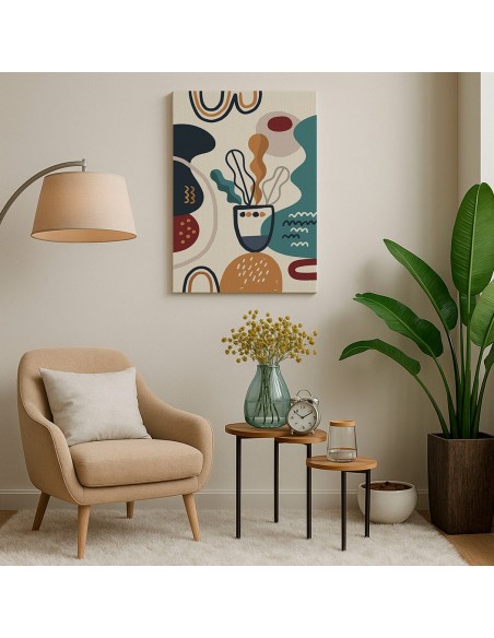 Cuadro Abstracto 35x50cm Canvas  Arte Decorativo Diseño 0010