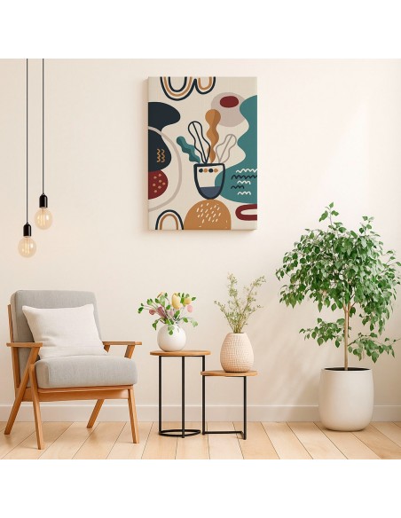 Cuadro Abstracto 35x50cm Canvas  Arte Decorativo Diseño 0010